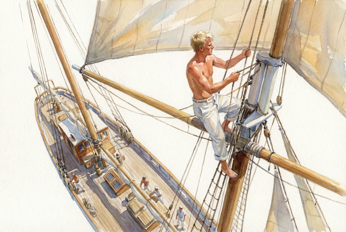 Setting Topsail