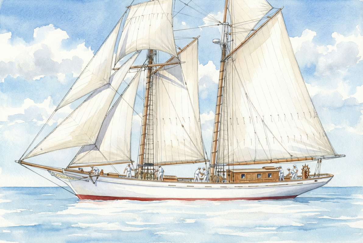 Schooner Port Side Full