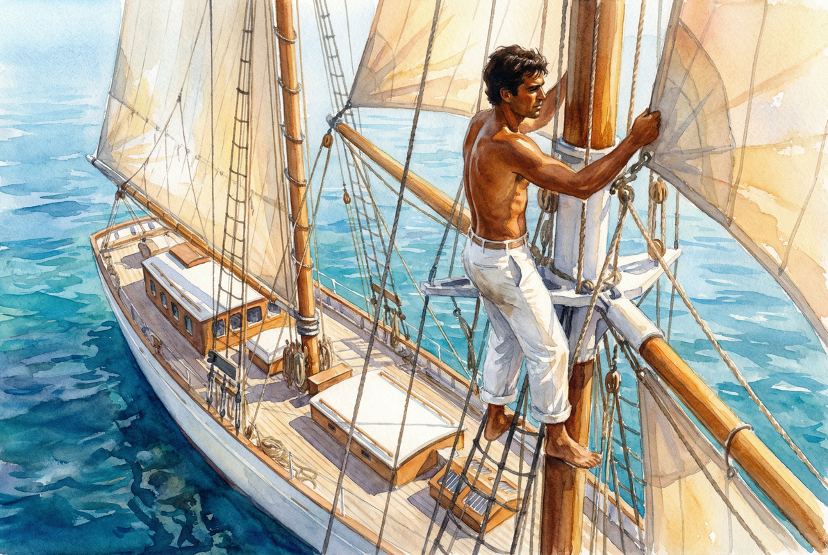 Setting Topsail