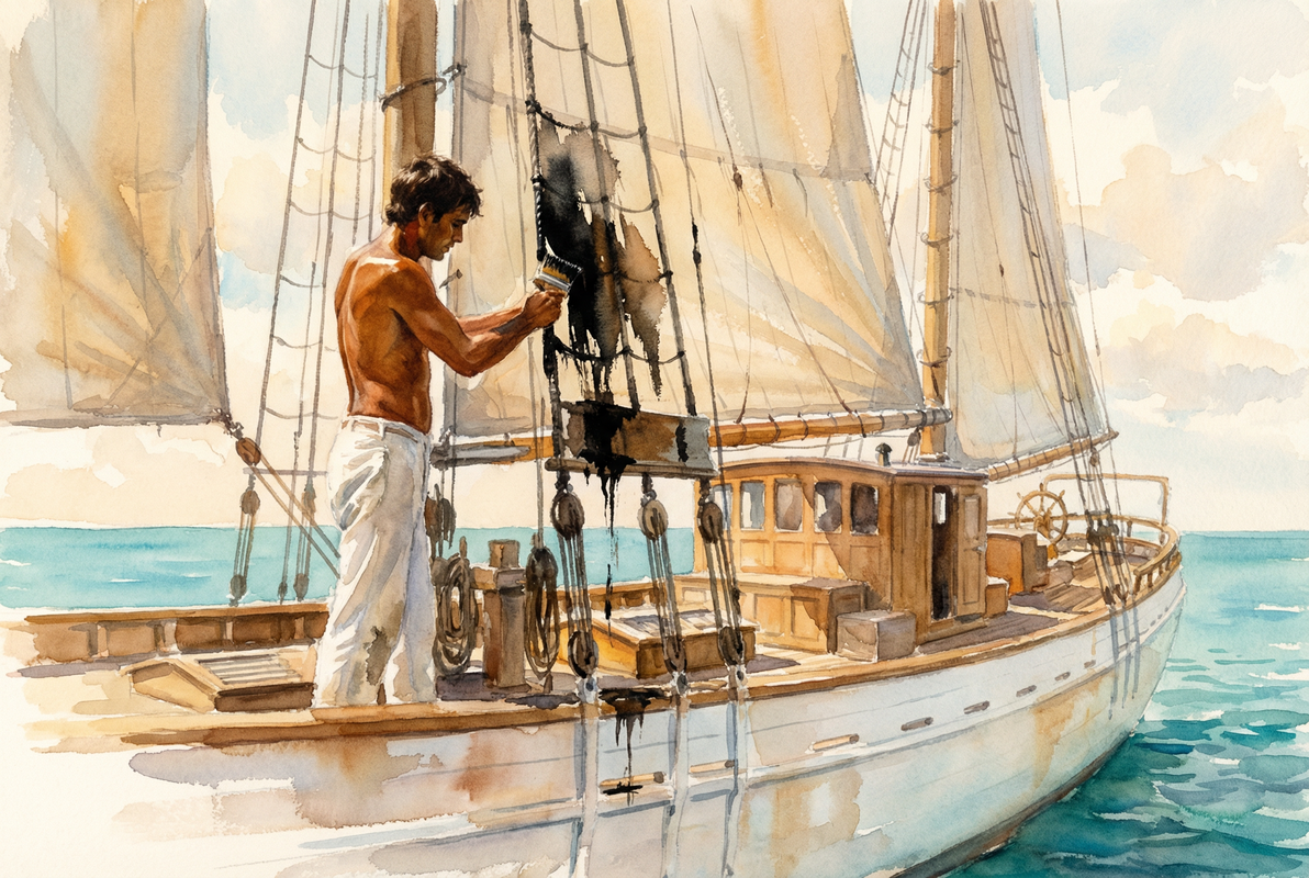 Tarring Rigging