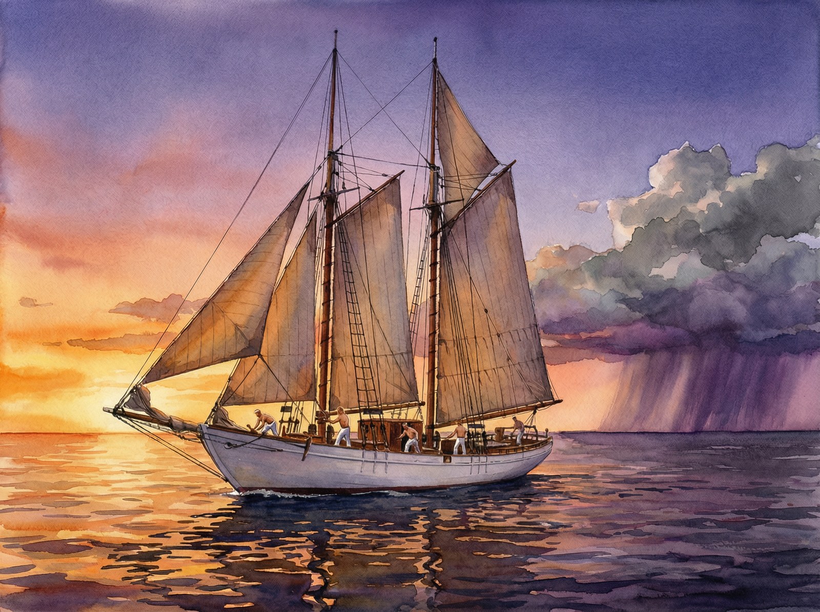 Three-Quarter Stern View