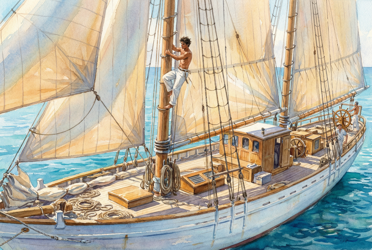 Setting Topsail